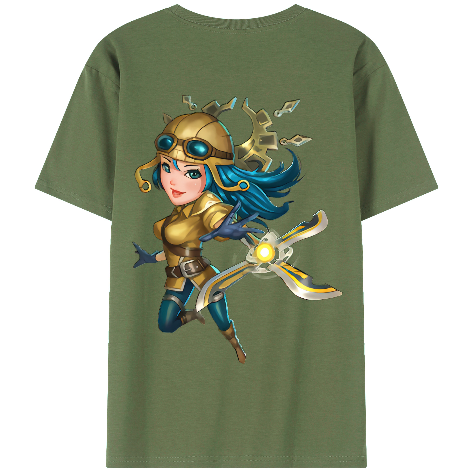 （画像用） リーグ・オブ・レジェンド League of Legends LOL 綿100％ メンズ半袖Tシャツ（バックプリント） 通気性